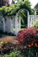 Trellis screen with arch gate - The Copice  Surrey