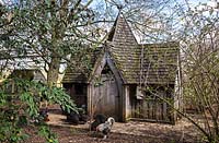 The Gothic Chicken House and pen, Highgrove, April 2013