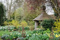 The Summer House in The Cottage Garden, Highgrove March 2019.
