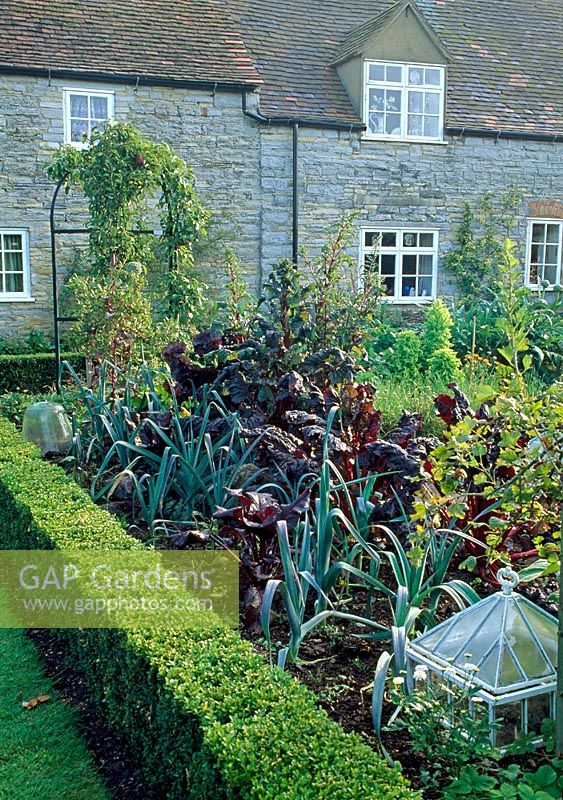 Ornamental potager - Woodpeckers, Warwickshire