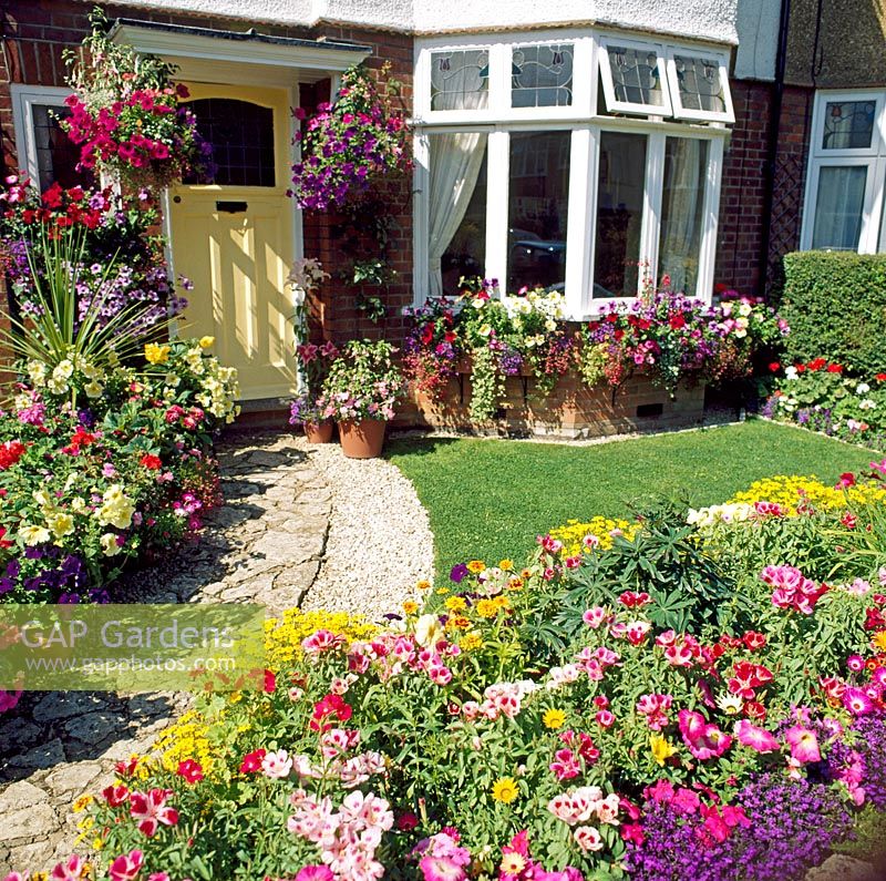 Image result for front garden with flowers pictures