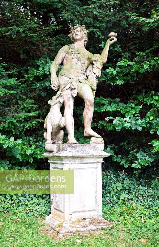Statue near the Theatre at Rousham Park House and Garden, Bicester, Oxfordshire, designed by William Kent 1685-1748