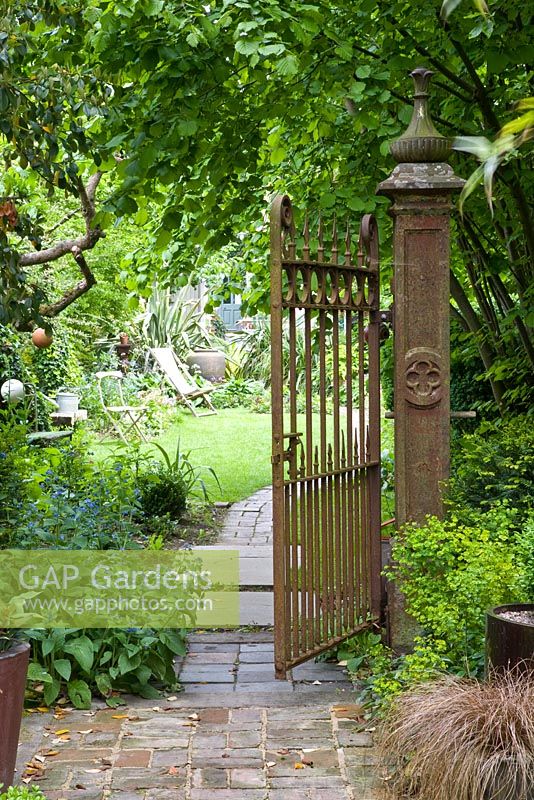 Entrance to Helen Riches' Garden, Essex 
