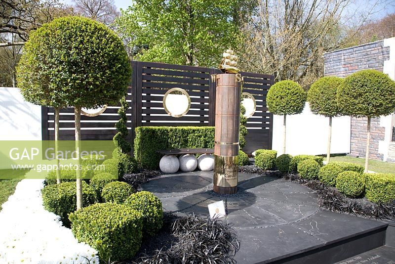 RHS Flower Show Cardiff April 2011. A Centenary Garden for Captain R.F.Scott. By Cardiff Parks Dept and Celf Creative.