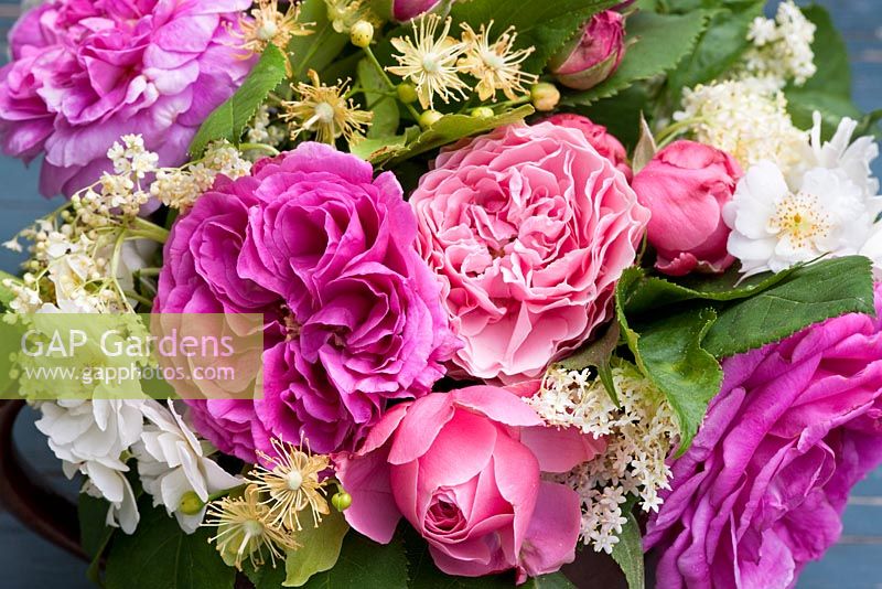 Bouquet with Roses, Elder and Lime flowers