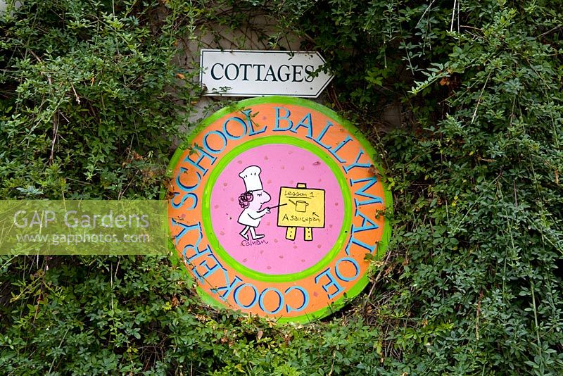 The Ballymaloe Cookery School sign