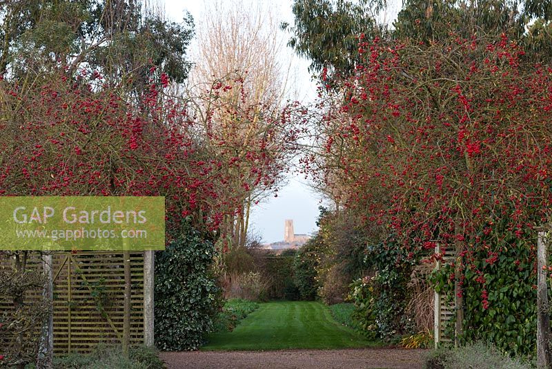 View to Happisburgh Church - East Ruston Old Vicarage Gardens, Norfolk 