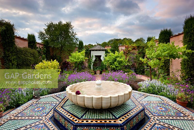 The Carpet Garden in Highgrove Garden, September 2009. Inspired by Turkish carpets in Highgrove House. 