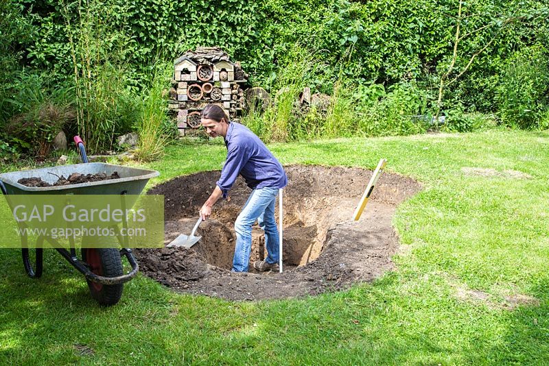 Excavating the soil