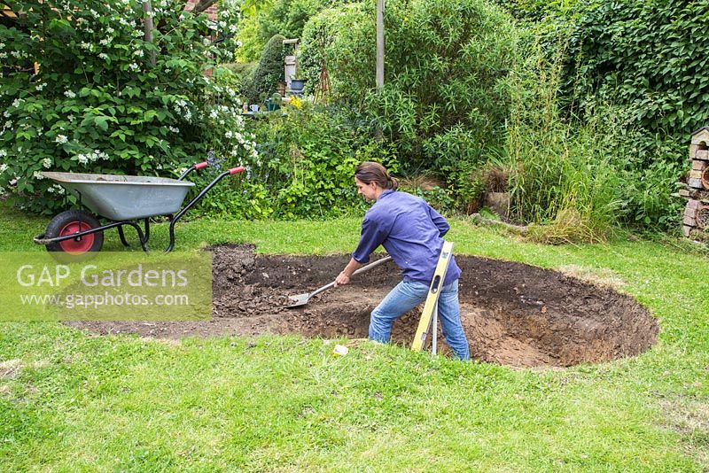 Excavating the soil