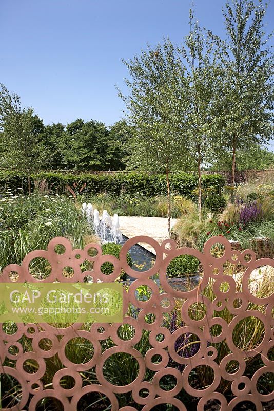 'The QEF Garden for Joy'. Sponsor -  Queen Elizabeth's Foundation for Disabled People RHS Hampton Court Flower Show 2013.