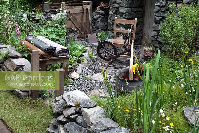 Motor Neurone Disease - a Hebridean Weaver's Garden, based around a traditional blackhouse 
