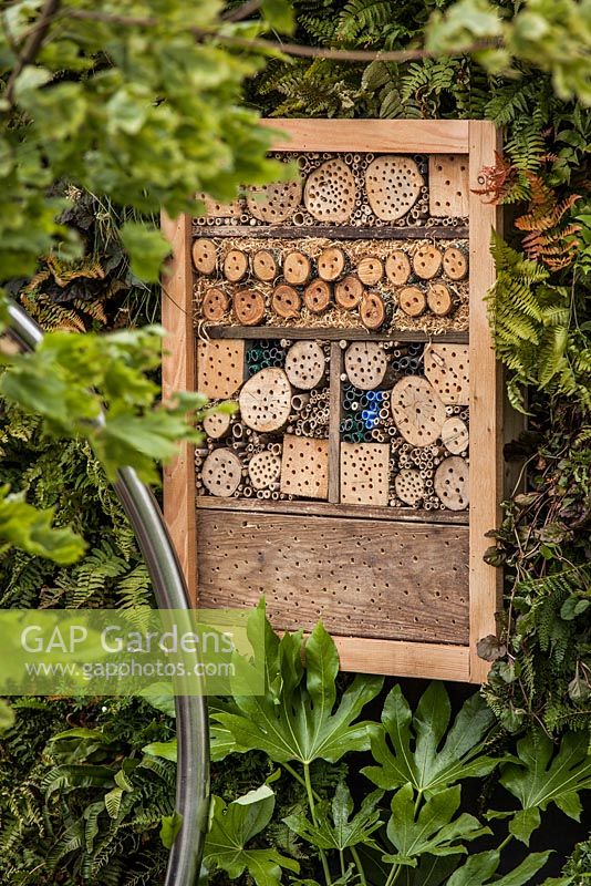 Insect house, 'Old and New' Show Garden, RHS Hampton Court Palace Flower Show 2012