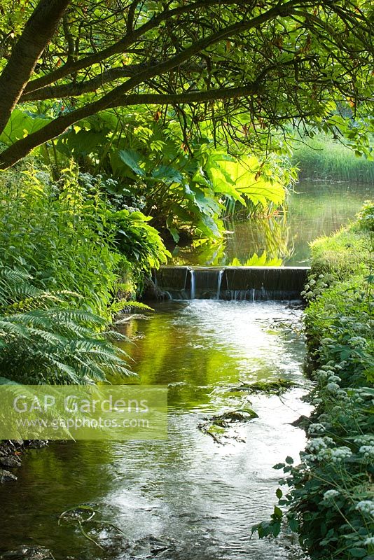 River at Little Ponton Hall Gardens, Lincolnshire