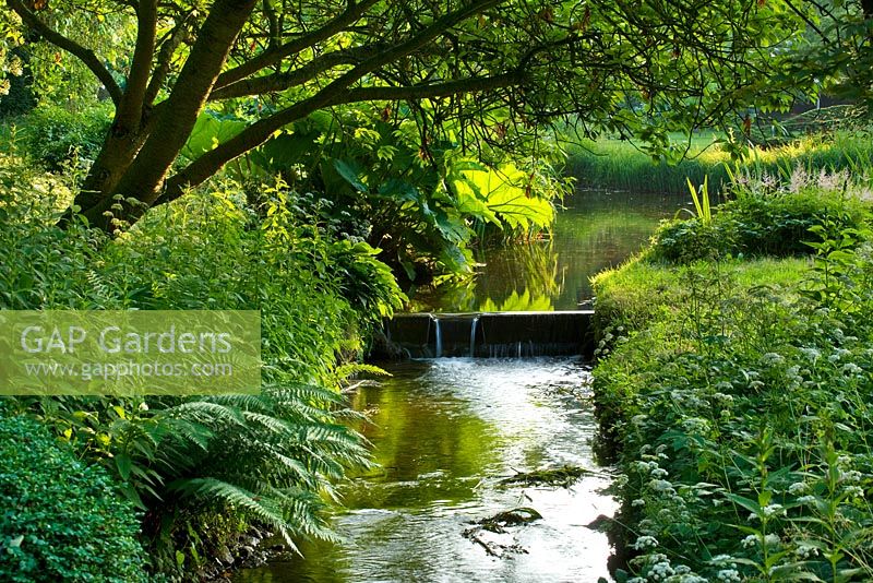 River at Little Ponton Hall Gardens, Lincolnshire