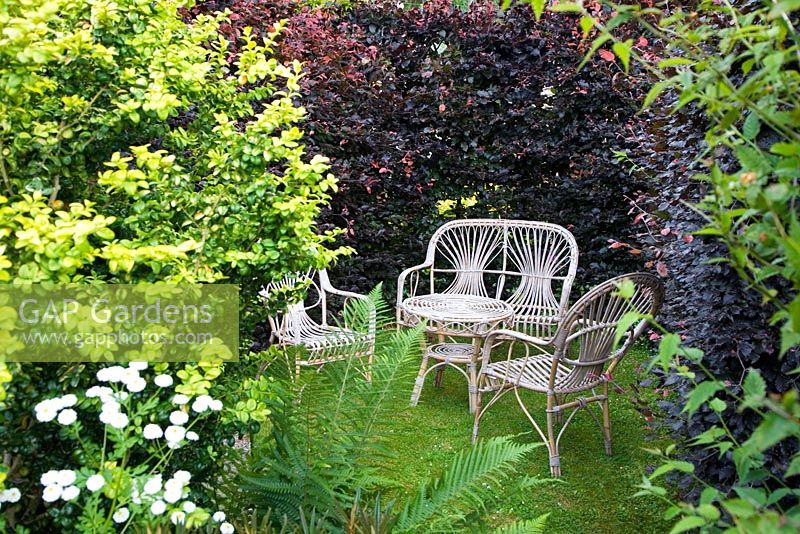 Seating area in garden room