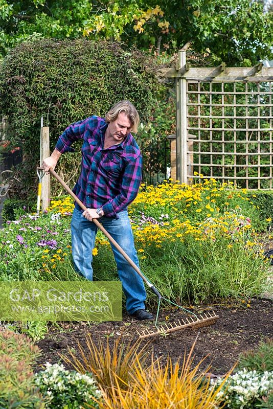 David Domoney, a garden designer, garden author and TV gardener on ITV's Love Your Garden. Photographed at Capel Manor Gardens.