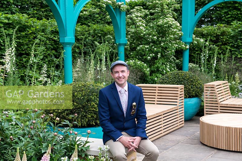 500 Years of Covent Garden - Designer Lee Bestall has created a garden with distinctive iron structures that echo those at Covent Garden today - RHS Chelsea Flower Show 2017