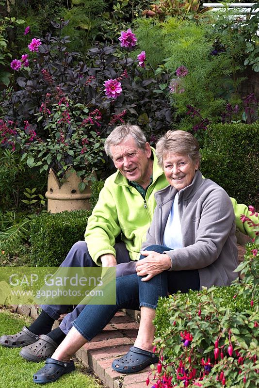 Roger and Avril Cole-Jones, owners of Furzelea garden, September.