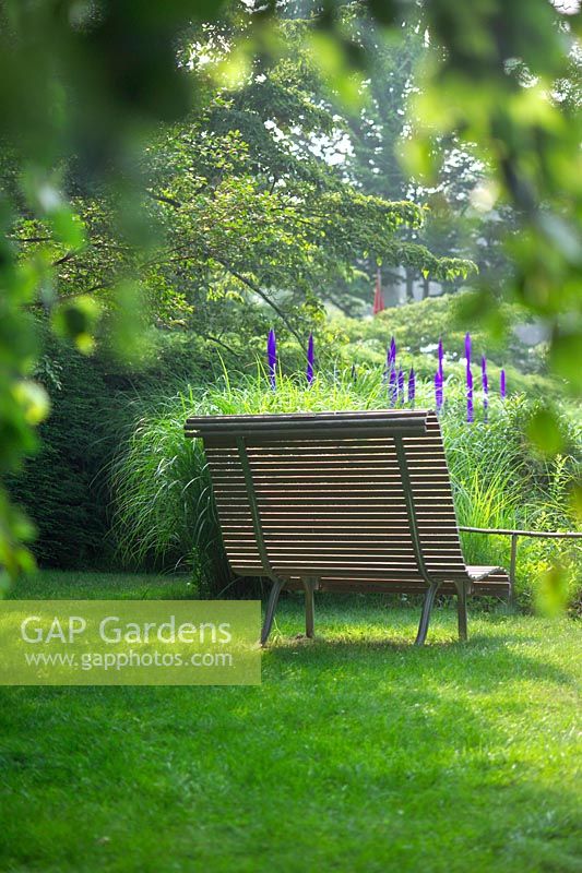 Solitary bench seat To Mabel Larsen Andre Putman France Bench from 2004 Longhouse Reserve exhibition