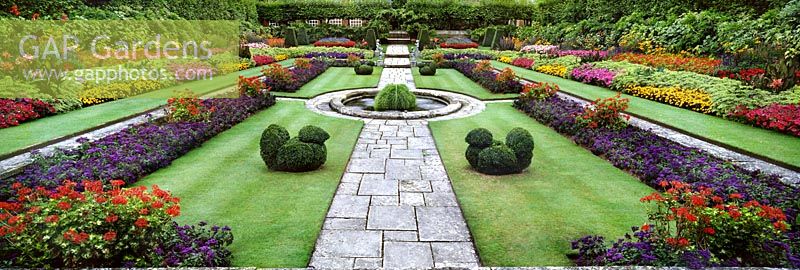 The Pool Garden Hampton Court Palace gardens Surrey England