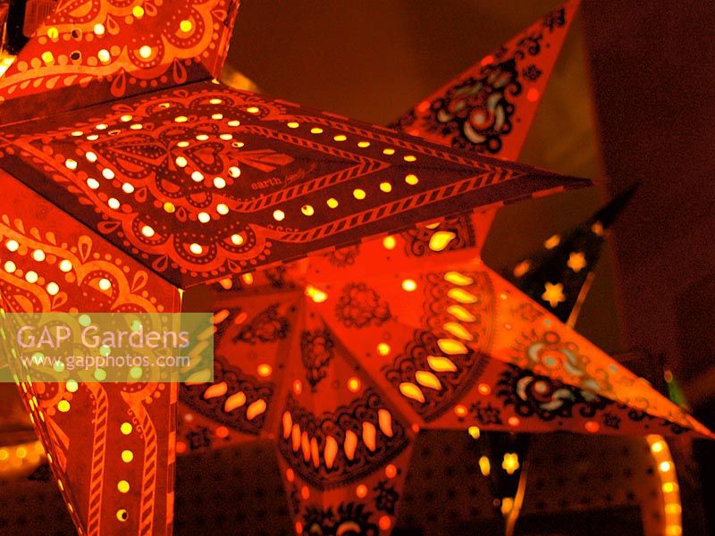 Christmas decoration , lighted star