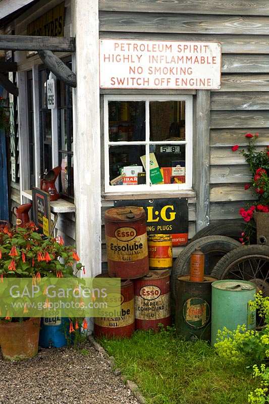 Hampton Court Flower Show 2007. 'The Village Post Office, Garage and Market Garden ( des. Mary Payne, John Wheatley and Audrey Daw )