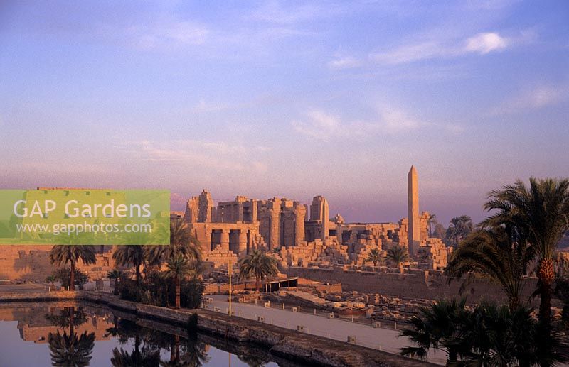 Karnac Luxor Egypt the Great Temple at sunrise