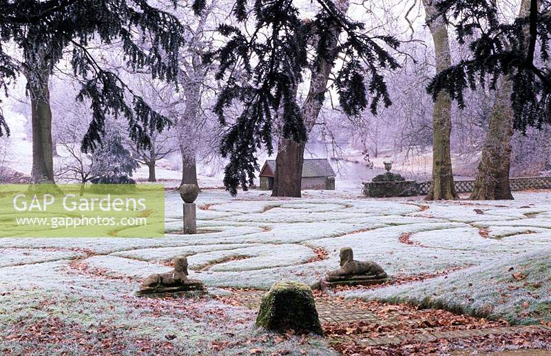 Parham Sussex Modern labyrinth maze by Adrian Fisher