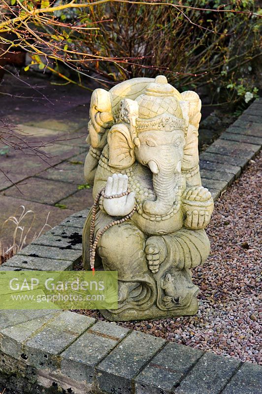 Statue of Ganesh, the Hindu elephant god. 