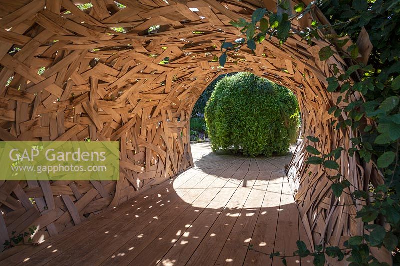 Entrance Tunnel, Le Voyage Interior, The Voyage Inside. Garden of Thought.  Festival des Jardins 2018, Chaumont sur Loire, France 