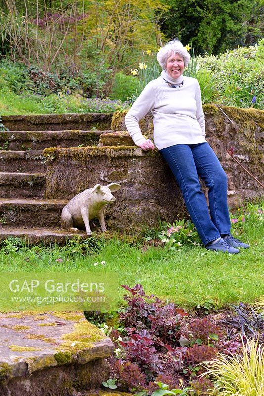 Jill Hunter, creator of garden at The Old Corn Mill, Ross-on-Wye