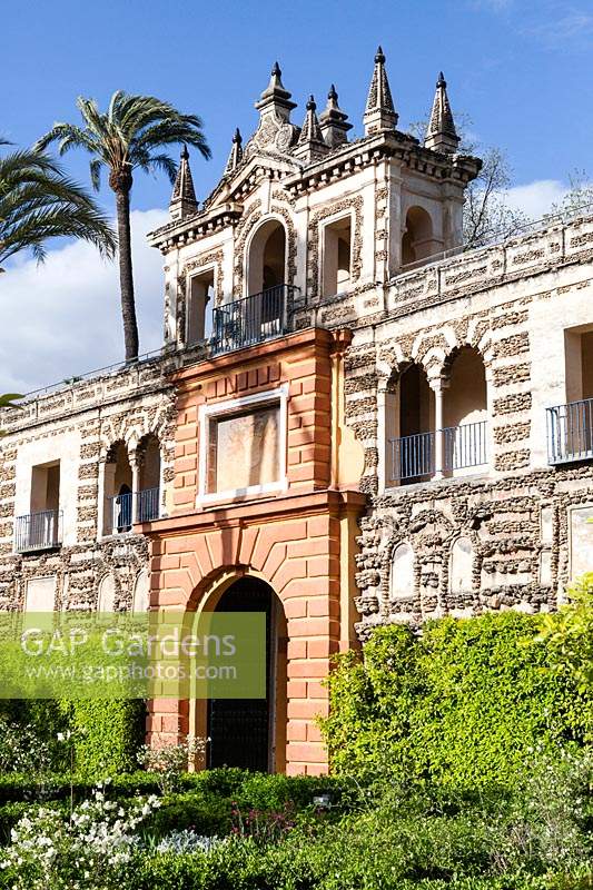 Alcazar Palace Gardens, Seville, Spain. 