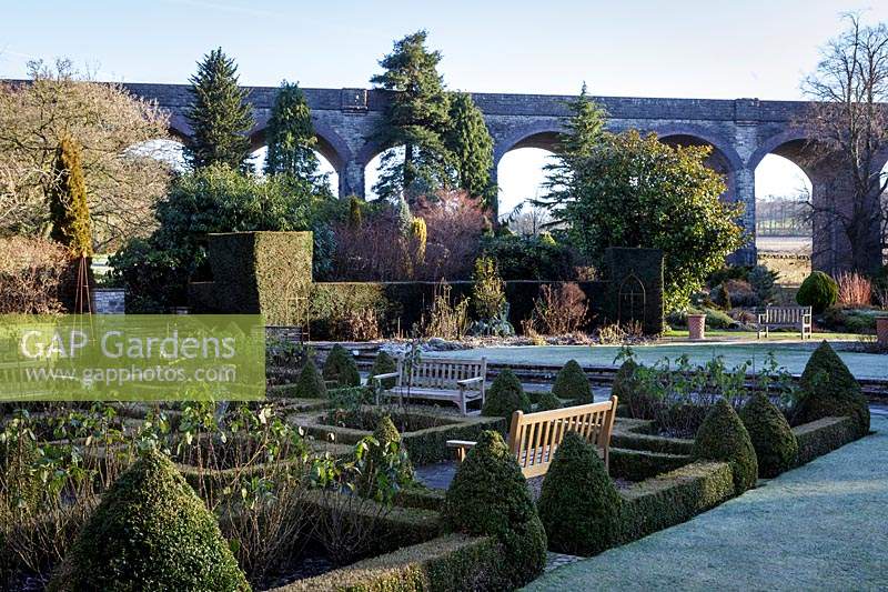The Parterre Garden at Kilver Court, Somerset, UK. Designed by Roger Saul of Mulberry.