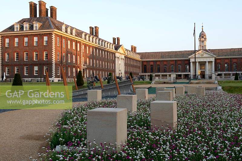 D-Day 75 Garden at The Royal Hospital Chelsea to celebrate 75th anniversary of the 1944 D-Day Landing - RHS Chelsea Flower Show 2019