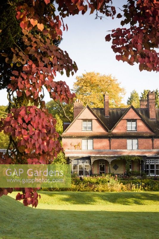 Hergest Croft house, Herefordshire in October