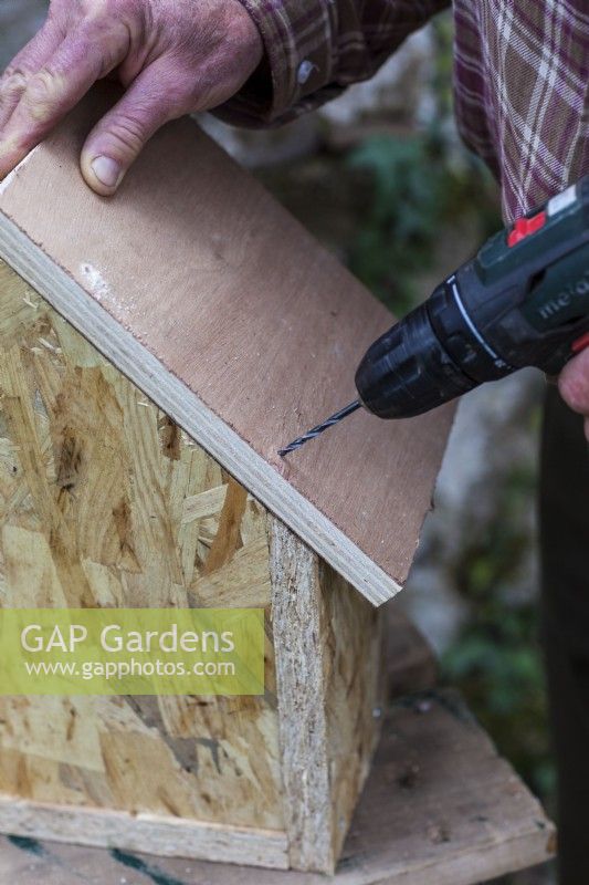 Fixing the roof of the ladybird hotel - Step by step How to make a ladybird hotel Story