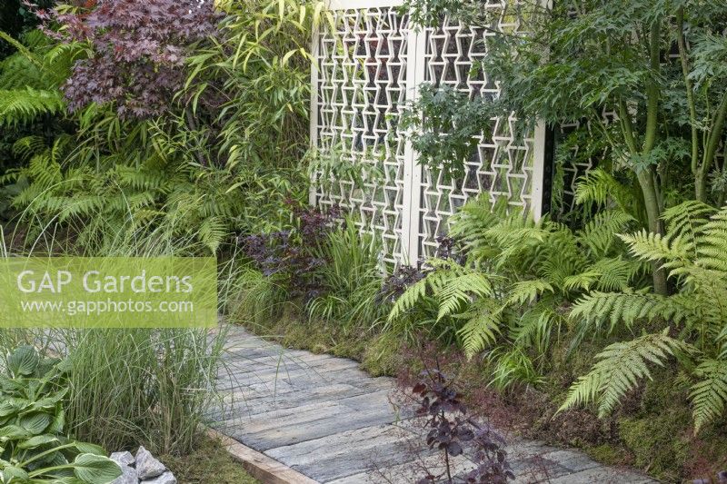 The Lexus Kansho-niwa Experience garden at BBC Gardener's World Live 2022