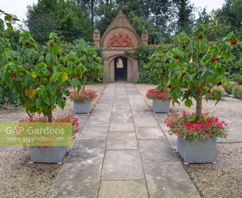 Entrance Court East Ruston Old Vicarage Gardens, Norfolk, June Summer