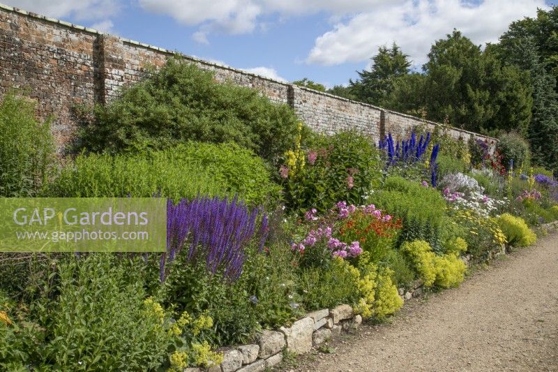 Mixed border at Waterperry Gardens, July