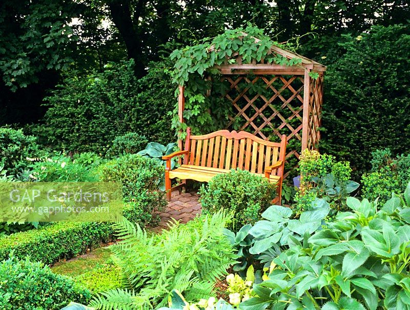 Arbor with seating 