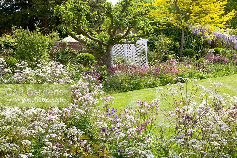 Perennial bed in May 