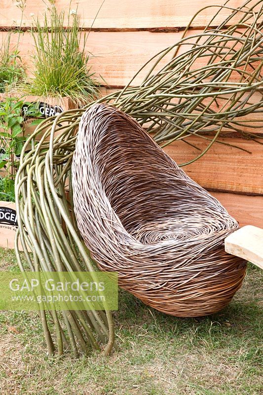 Wicker armchair 