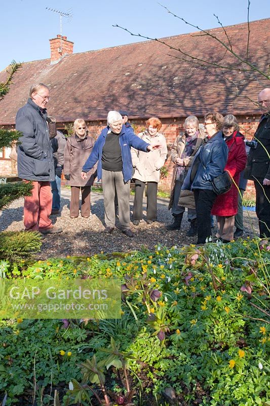 Olive Mason, garden owner and visitor 