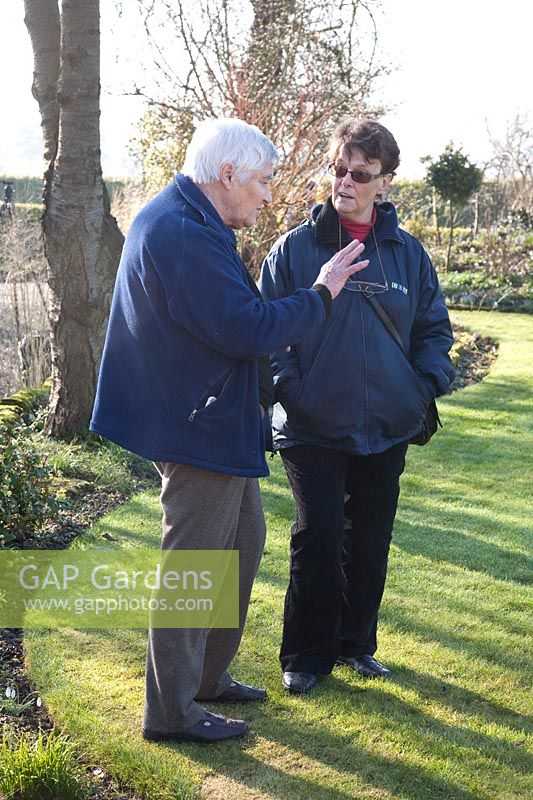 Olive Mason, garden owner and visitor 