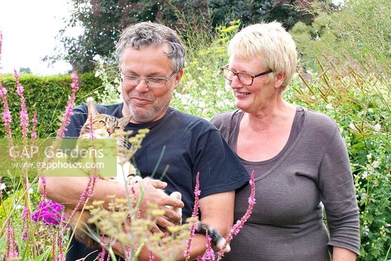 Owners, garden owners, Frans and Franny Geijsels 