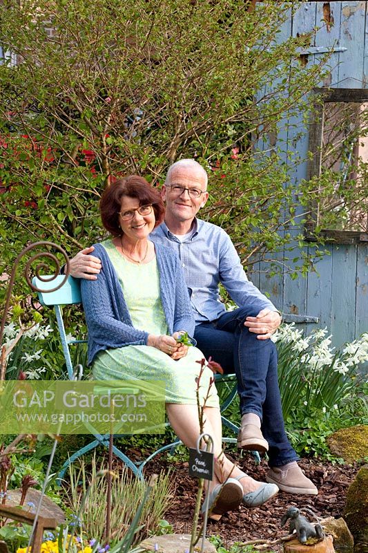 Garden owners, Angelika and Michael Faber 