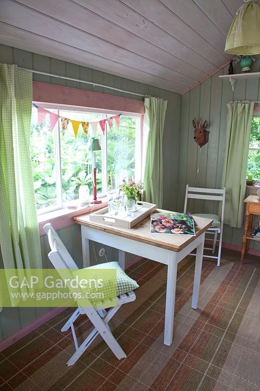 Garden house interior design 