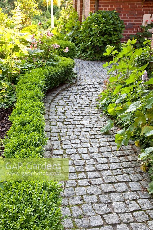 Path with granite paving 