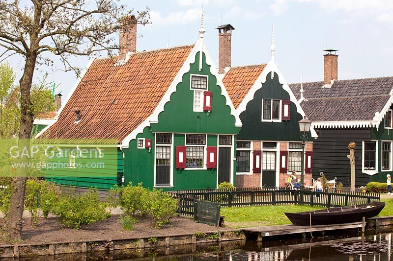 Zaanse Schans, old Dutch houses 